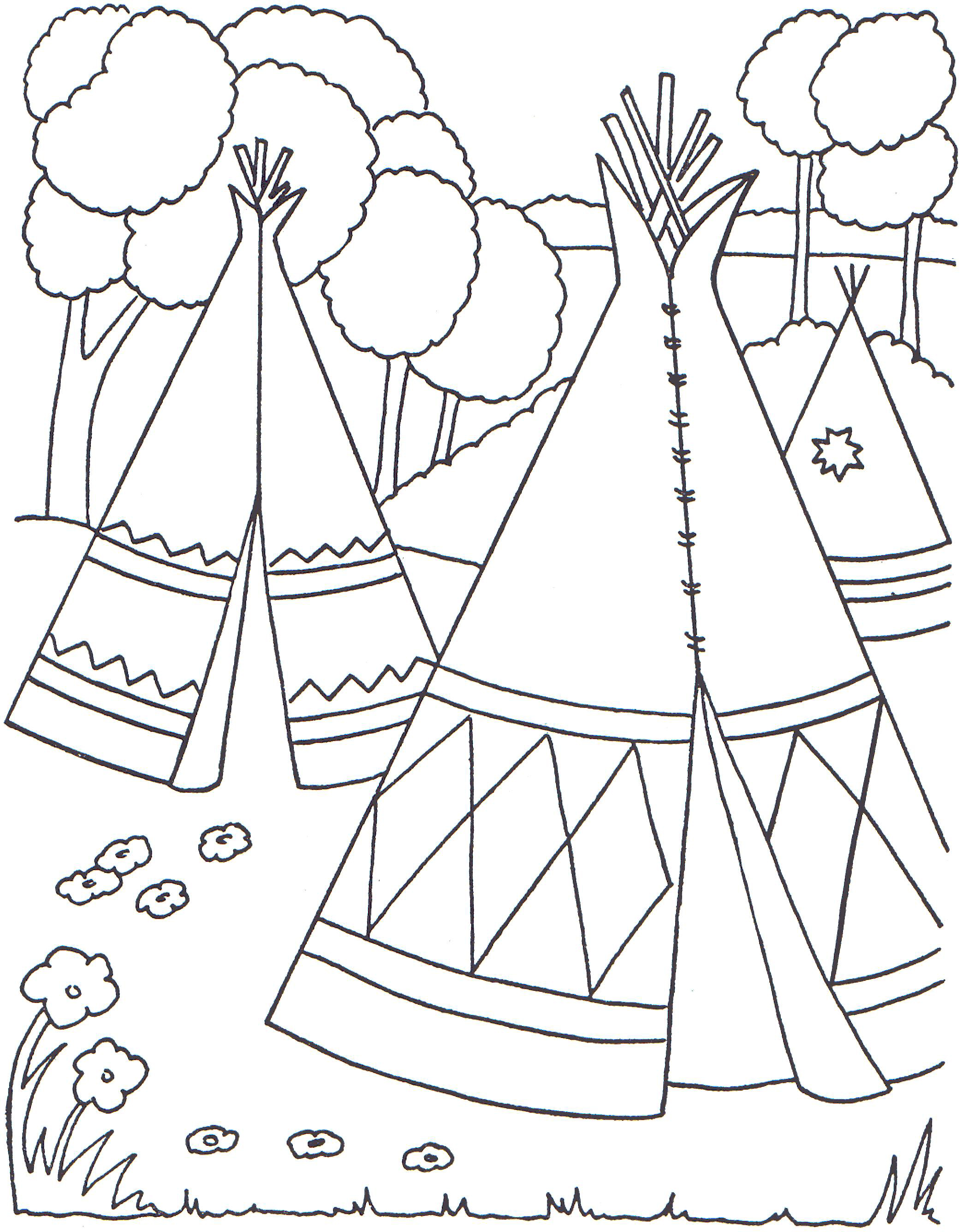 Big Indian Teepee Coloring Pages Native American Best For Kids 2088x2672 Big Indian Teepee Coloring Pages Native American Best For Kids