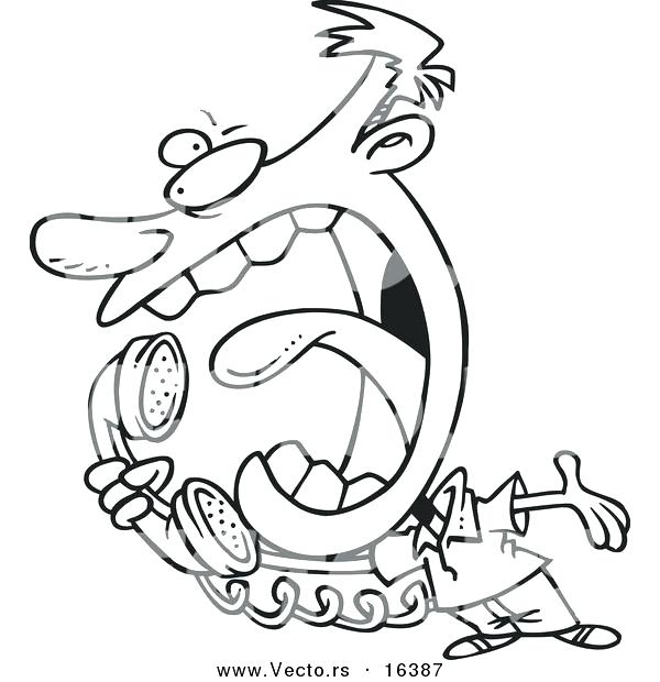 Telephone Coloring Pages 600x620 Telephone Coloring Pages