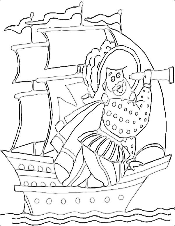 601x776 Pirate Coloring Page For Kids