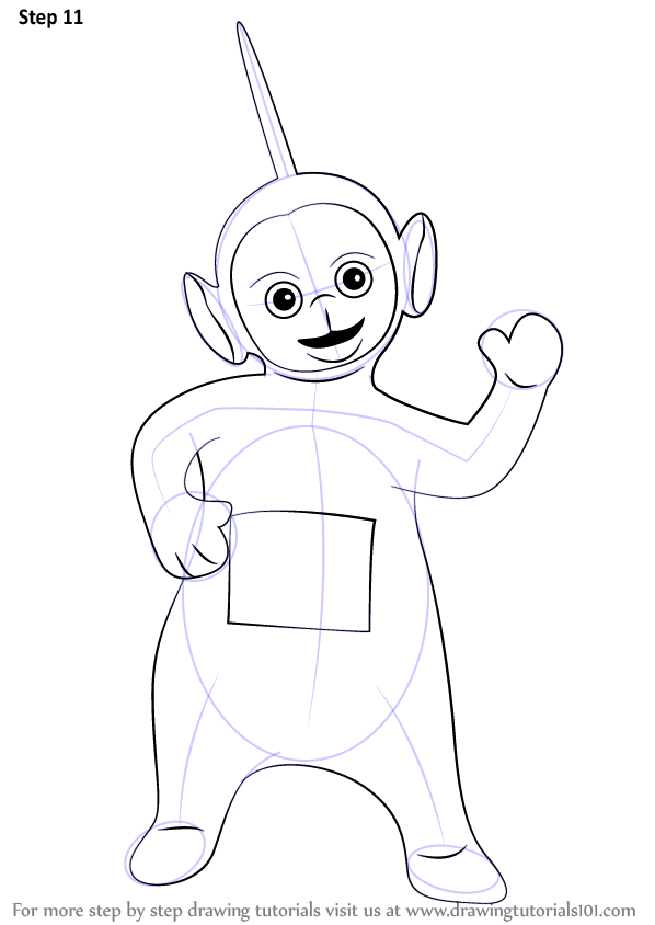 598x844 Learn How To Draw Dipsy From Teletubbies (Teletubbies) Step By