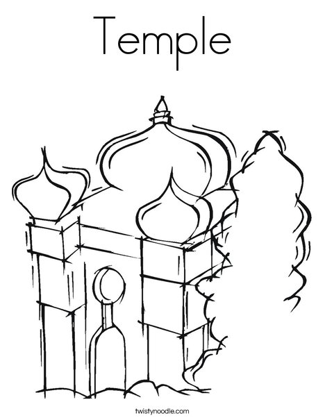 Temple Coloring Page 468x605 Temple Coloring Page