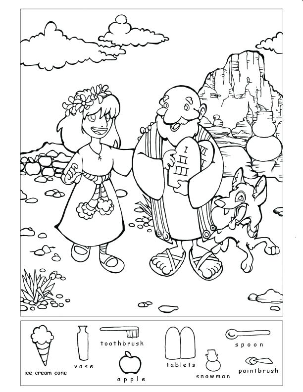 612x792 Free Printable Ten Commandments Coloring Pages With Ten