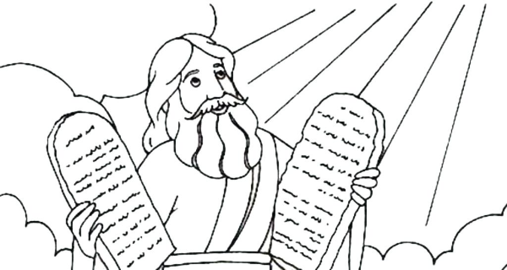 1024x546 Ten Commandments Coloring Pages Ten Commandments Coloring Sheets