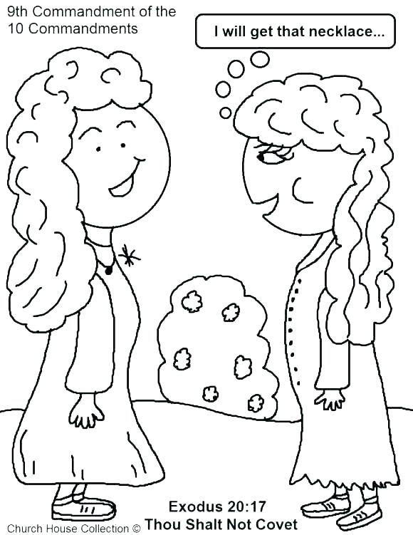 580x751 10 Commandments Coloring Page Ten Commandments Coloring Pages