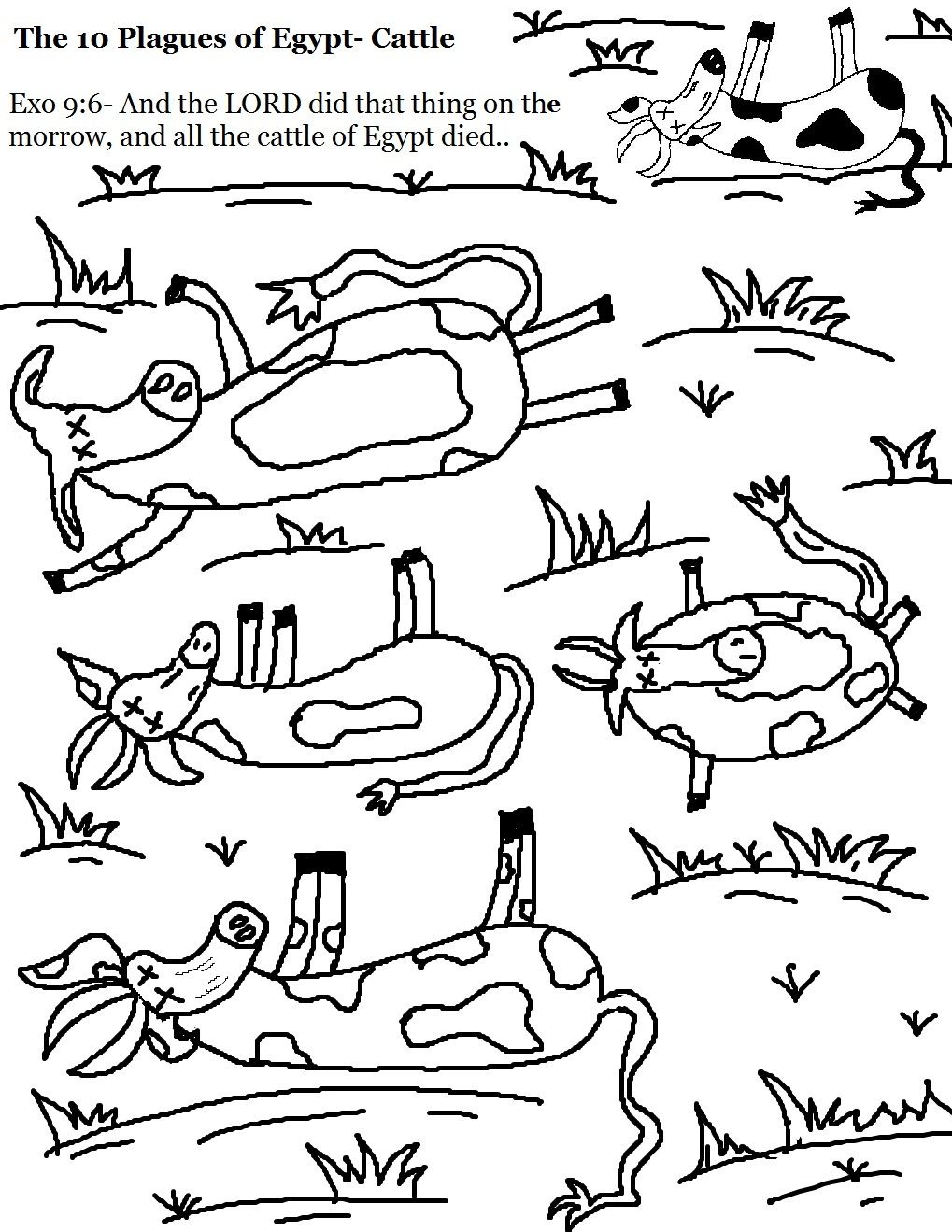 Coloring Page 10 Plagues 1019x1319 Coloring Page 10 Plagues