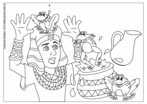 Ten Plagues Coloring Page Plague Of Frogs Colouring Page 480x339 Ten Plagues Coloring Page Plague Of Frogs Colouring Page
