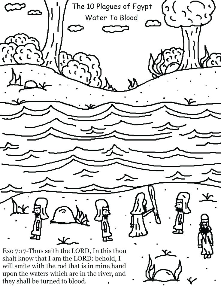 Ten Plagues Coloring Pages 736x952 Ten Plagues Coloring Pages