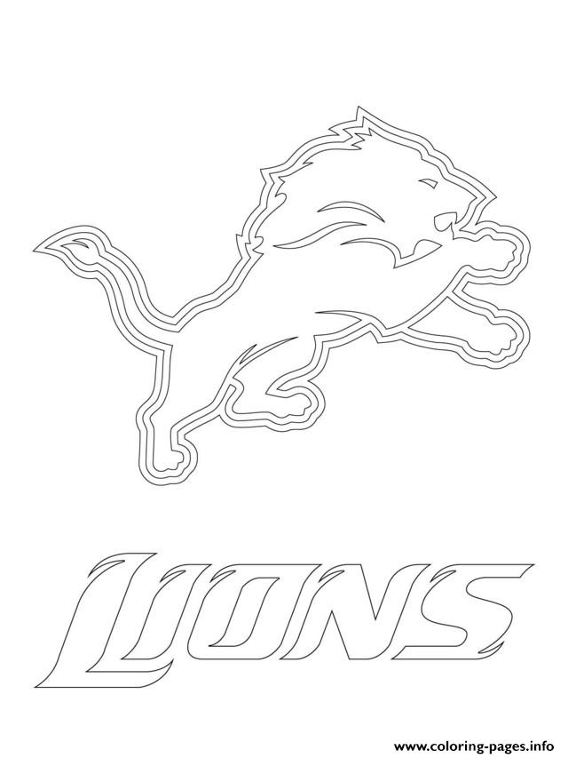 Detroit Lions Logo Football Sport Coloring Pages Printable 640x853 Detroit Lions Logo Football Sport Coloring Pages Printable