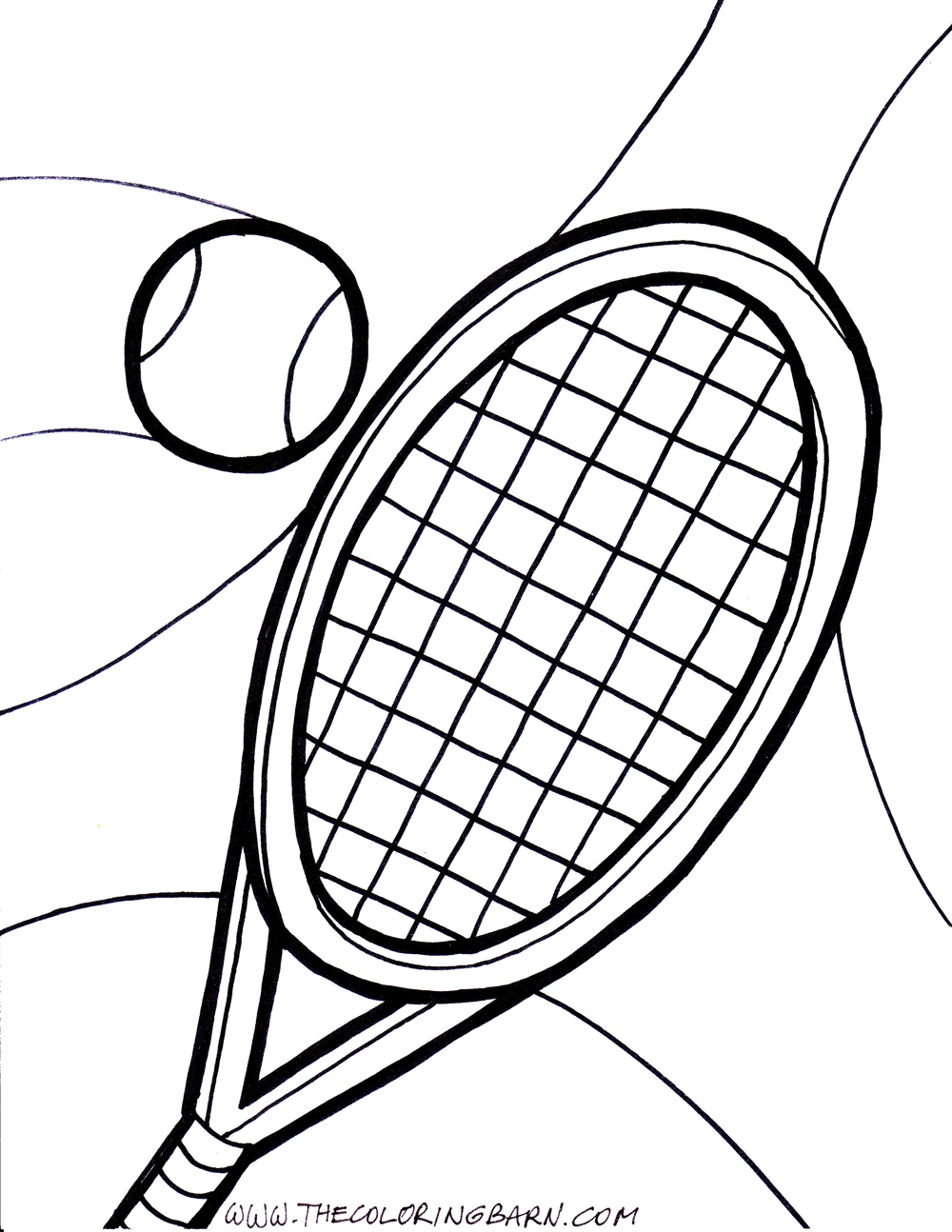 1000x1294 Tennis Ball Coloring Pages Printable Coloring For Kids 2018