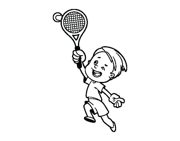 600x470 Tennis Coloring Pages Ball Coloring Page Tennis Coloring Pages Boy