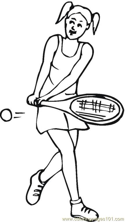 430x760 Tennis Coloring Pages 7 Com Coloring Page