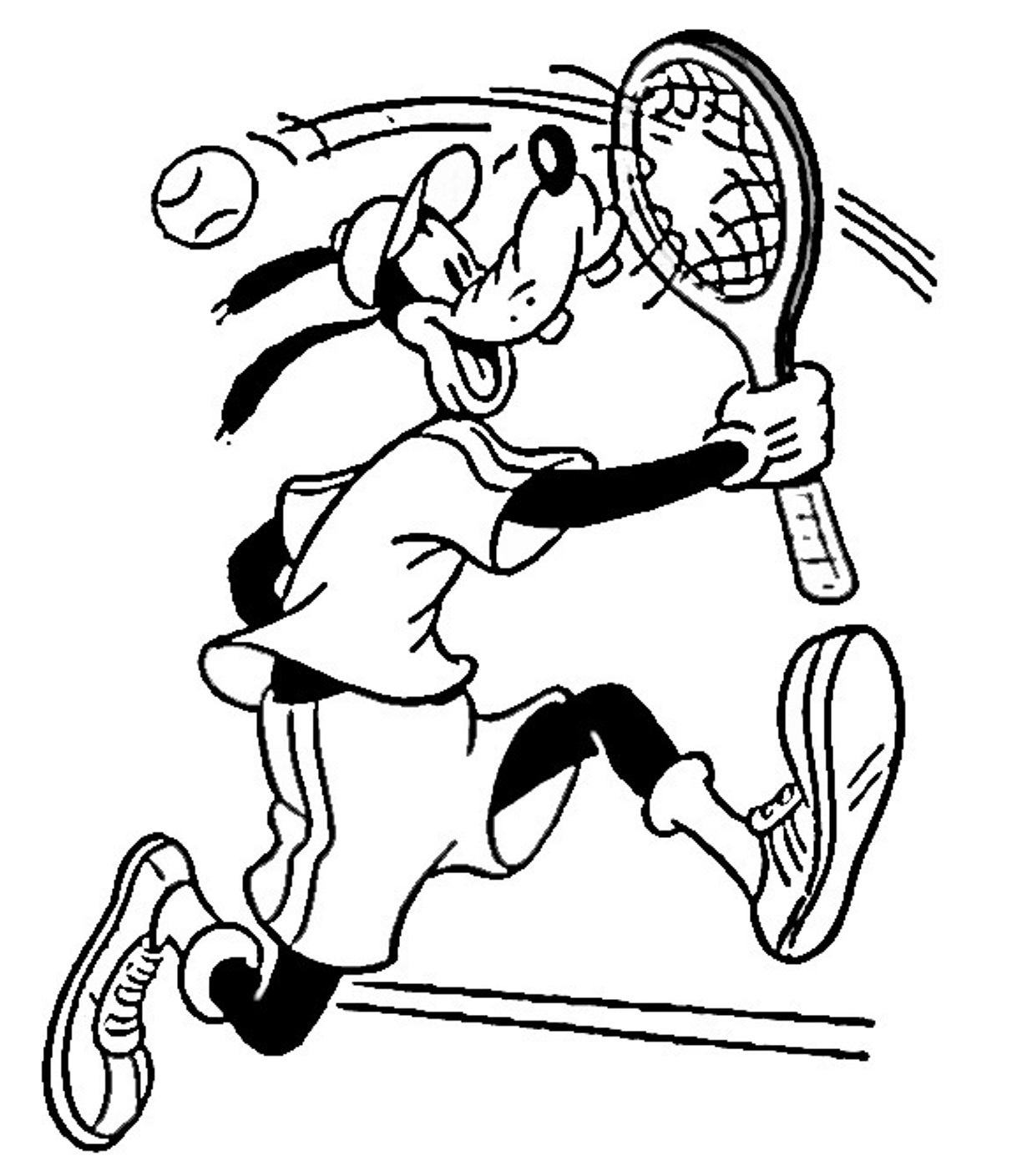 1224x1409 Disney Tennis Coloring Pages