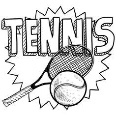 236x236 Most Interesting Tennis Coloring Pages Shoes Racquet Racket Ball