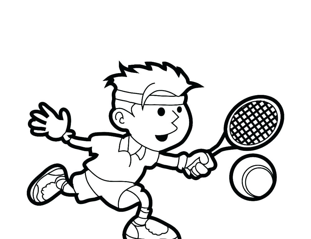 1002x768 Tennis Coloring Pages