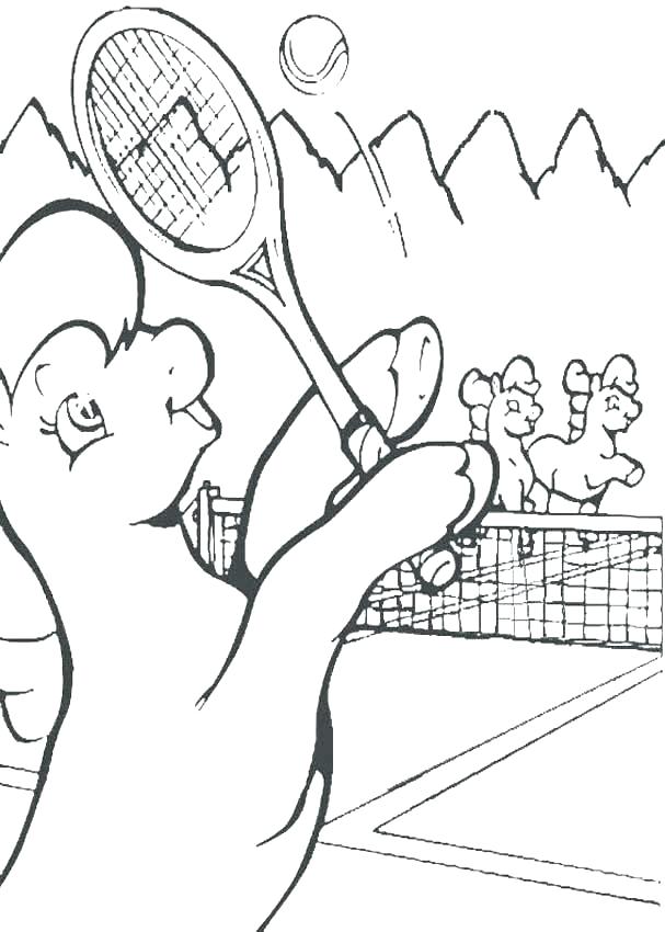 607x850 Tennis Coloring Pages Inspirational Baby Pony Coloring Pages Best