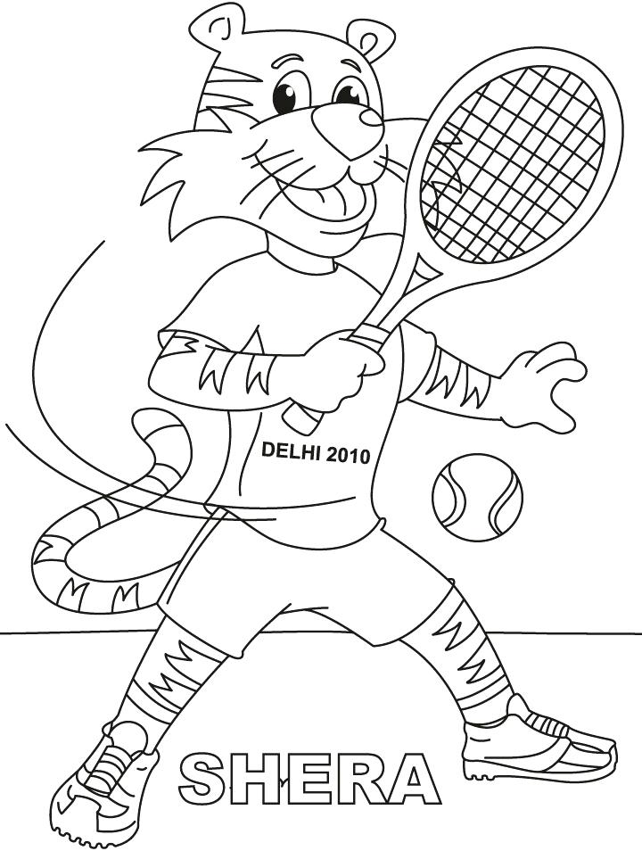 720x954 Tennis Coloring Pages Playing Lawn Tennis Coloring Page Tennis