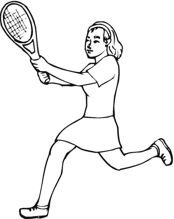 602x760 Coloring Pages Of Tennis Player Photo 827323