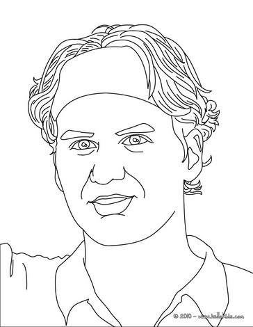 364x470 Famous Tennis Players Coloring Pages