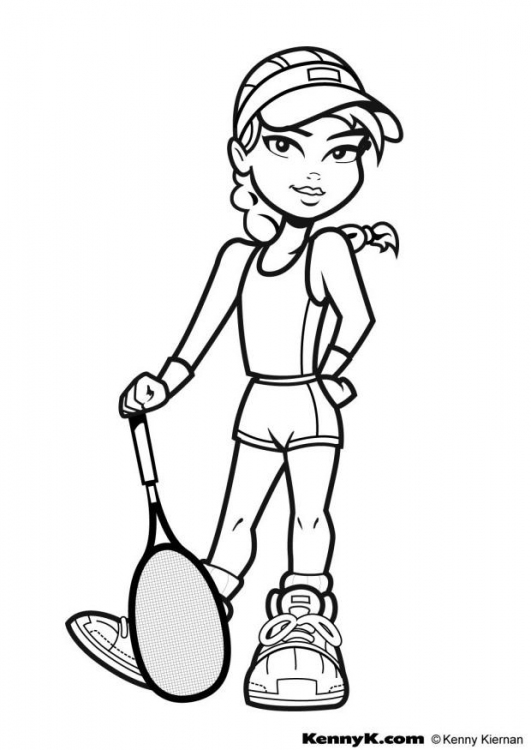531x750 Coloring Page Sport Coloring Page Tennis