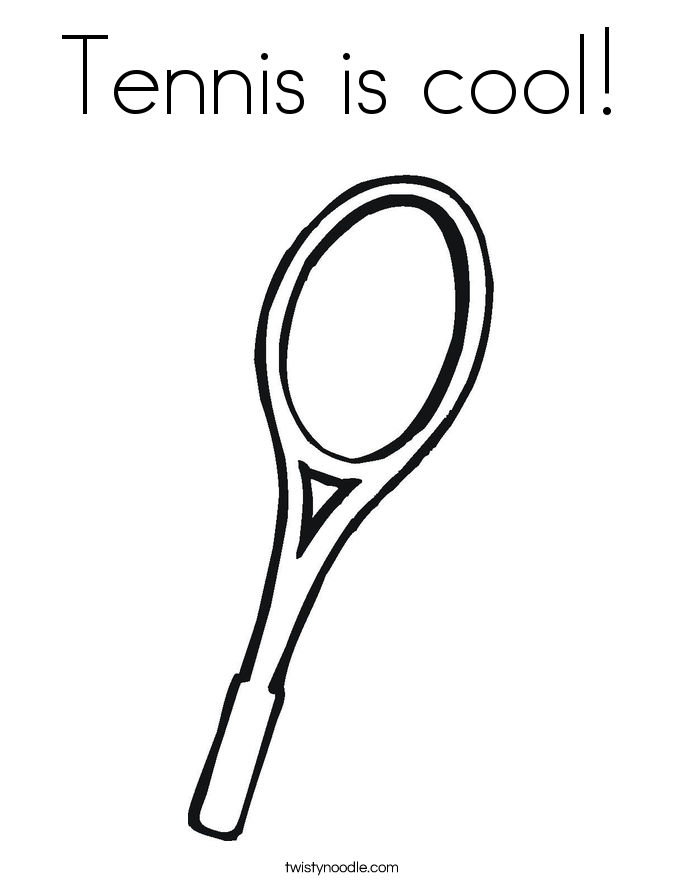 685x886 Tennis Is Cool Coloring Page