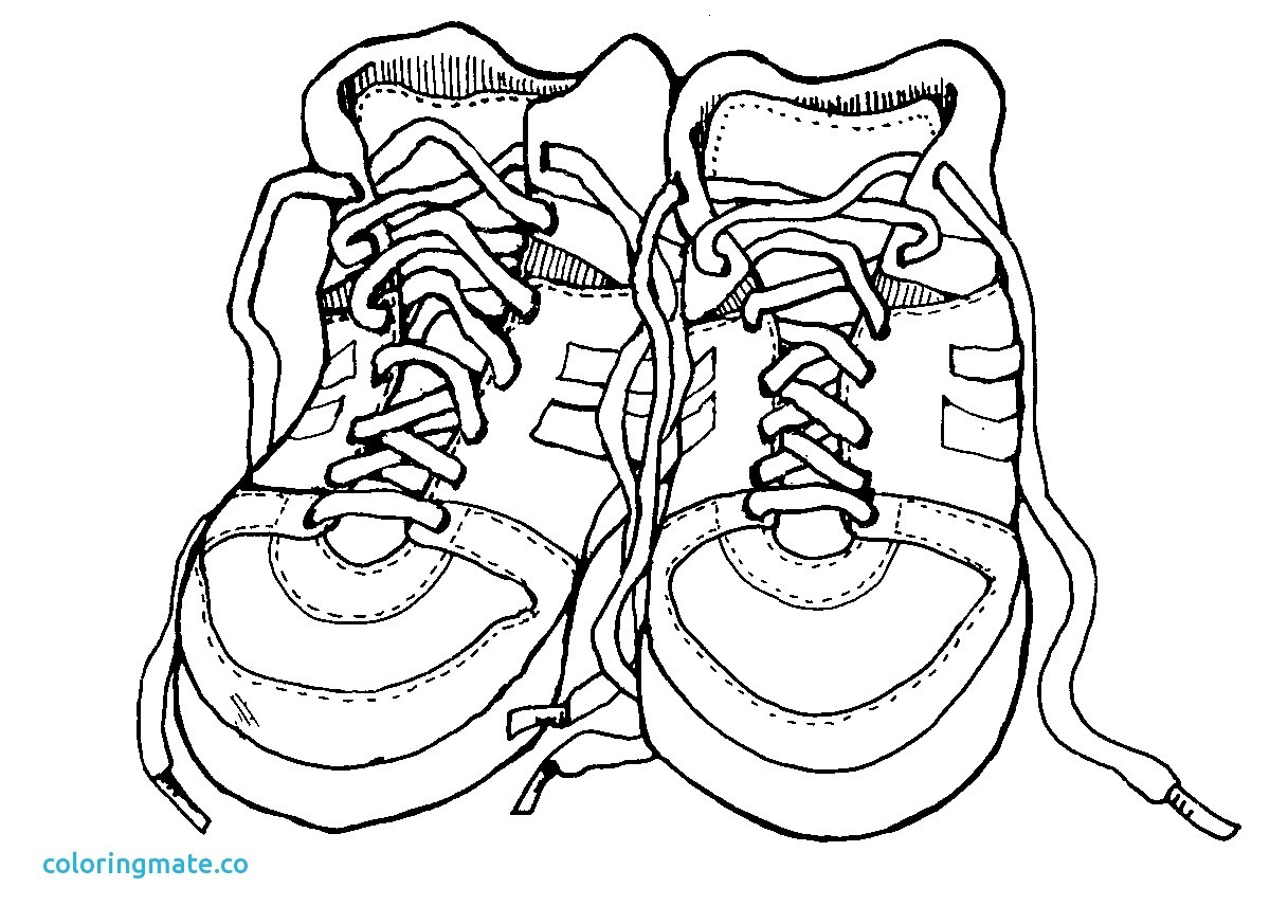 1217x873 Simplistic Running Shoes Coloring Pages New Tennis Shoe Page 01