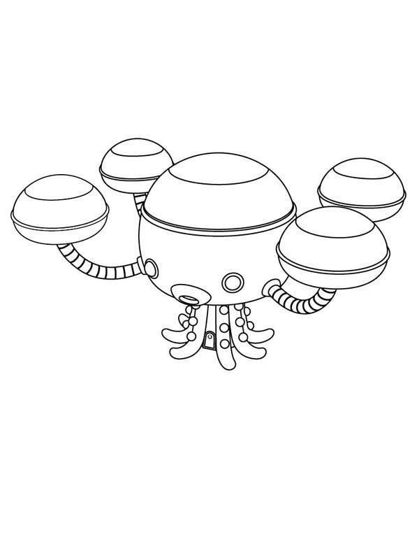 The Octopod From The Octonauts Coloring Page 600x775 The Octopod From The Octonauts Coloring Page