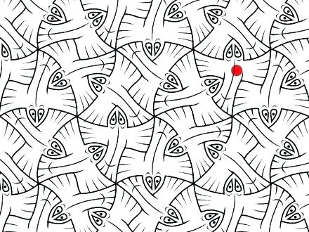 Tessellations Coloring Pages Tessellation Coloring Pages 440x330 Tessellations Coloring Pages Tessellation Coloring Pages