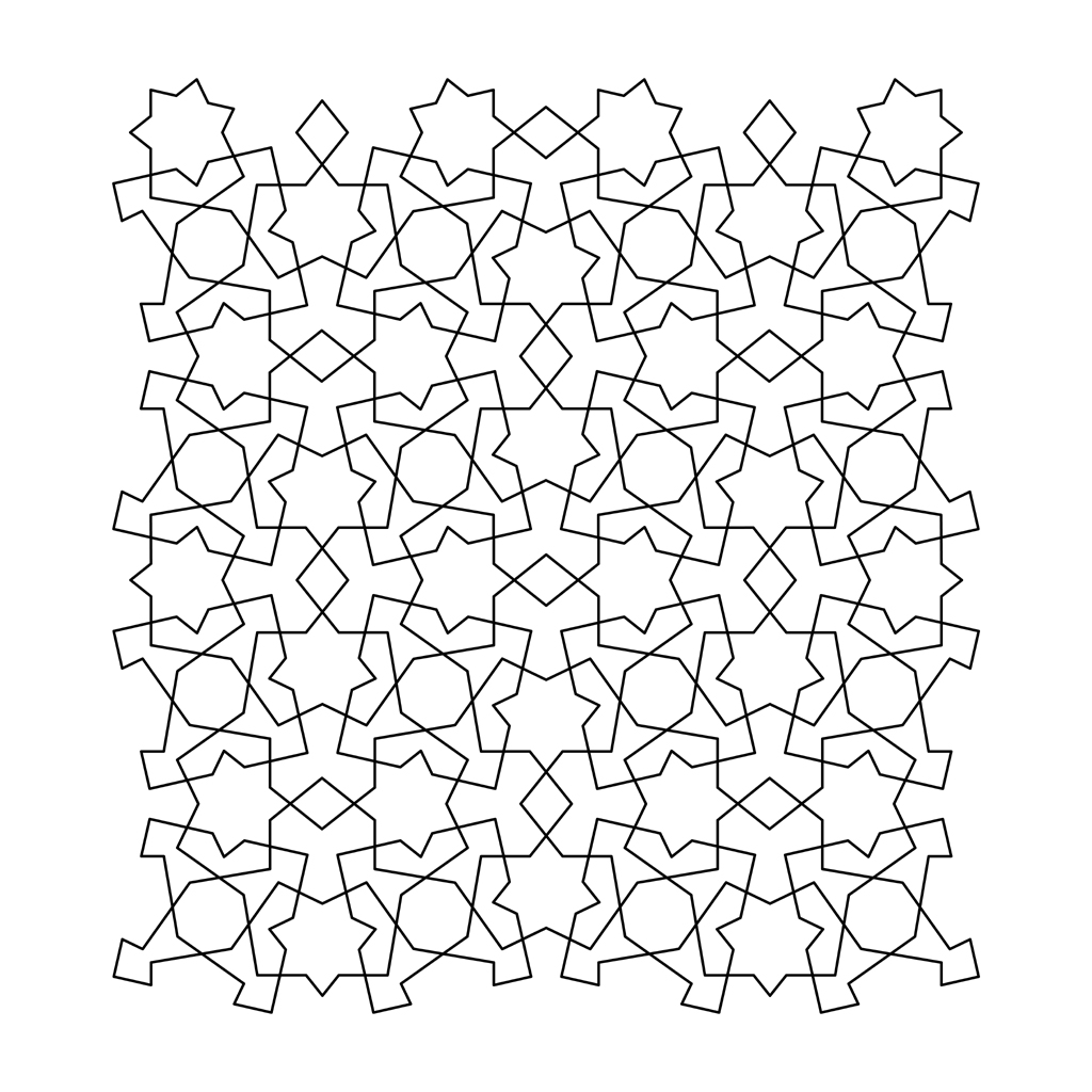 Tessellation Coloring Pages 1024x1024 Tessellation Coloring Pages