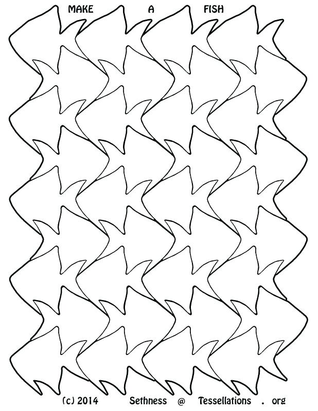 Tessellation Coloring Sheets 618x800 Tessellation Coloring Sheets
