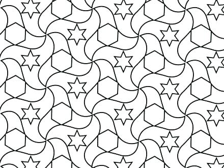 Tessellation Coloring Pages Tessellations Coloring Pages X 440x330 Tessellation Coloring Pages Tessellations Coloring Pages X