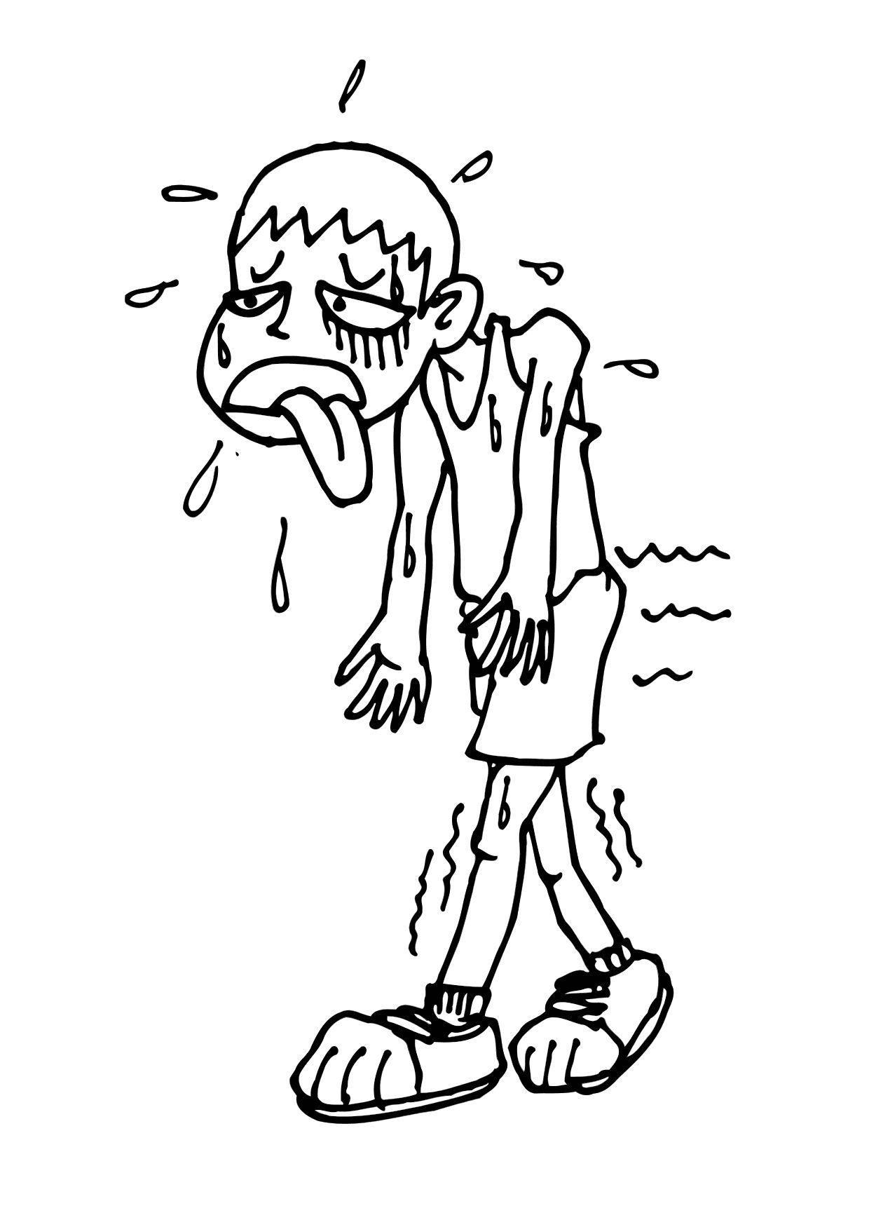 Coloring Page Exhausted 1240x1750 Coloring Page Exhausted