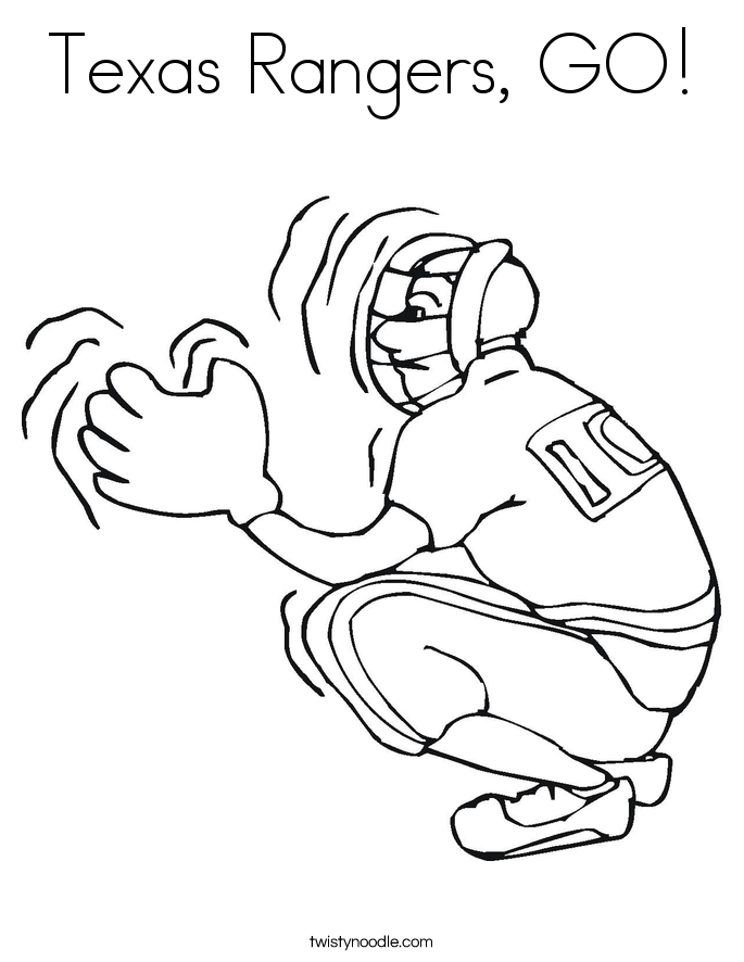 685x886 Texas Rangers, Go Coloring Page