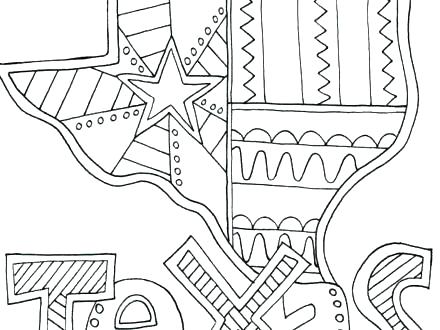 440x330 Texas Coloring Pages