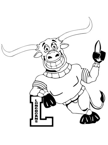 360x480 University Of Texas Coloring Pages