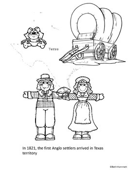 Texas History Coloring Sheets And Timeline (1821 1848) Tpt 263x350 Texas History Coloring Sheets And Timeline (1821 1848) Tpt