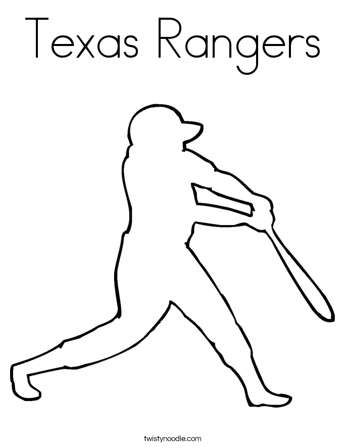 685x886 Texas Rangers Coloring Page
