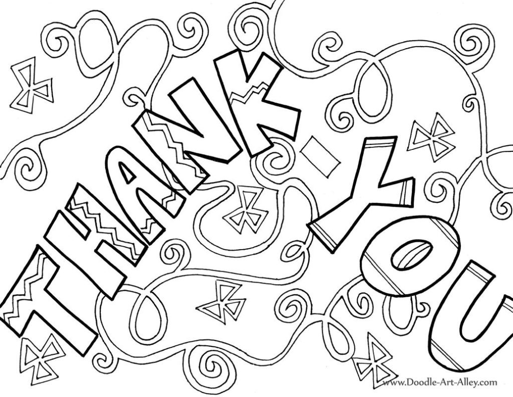 Thank You Card Coloring Page at GetColorings.com | Free printable ...