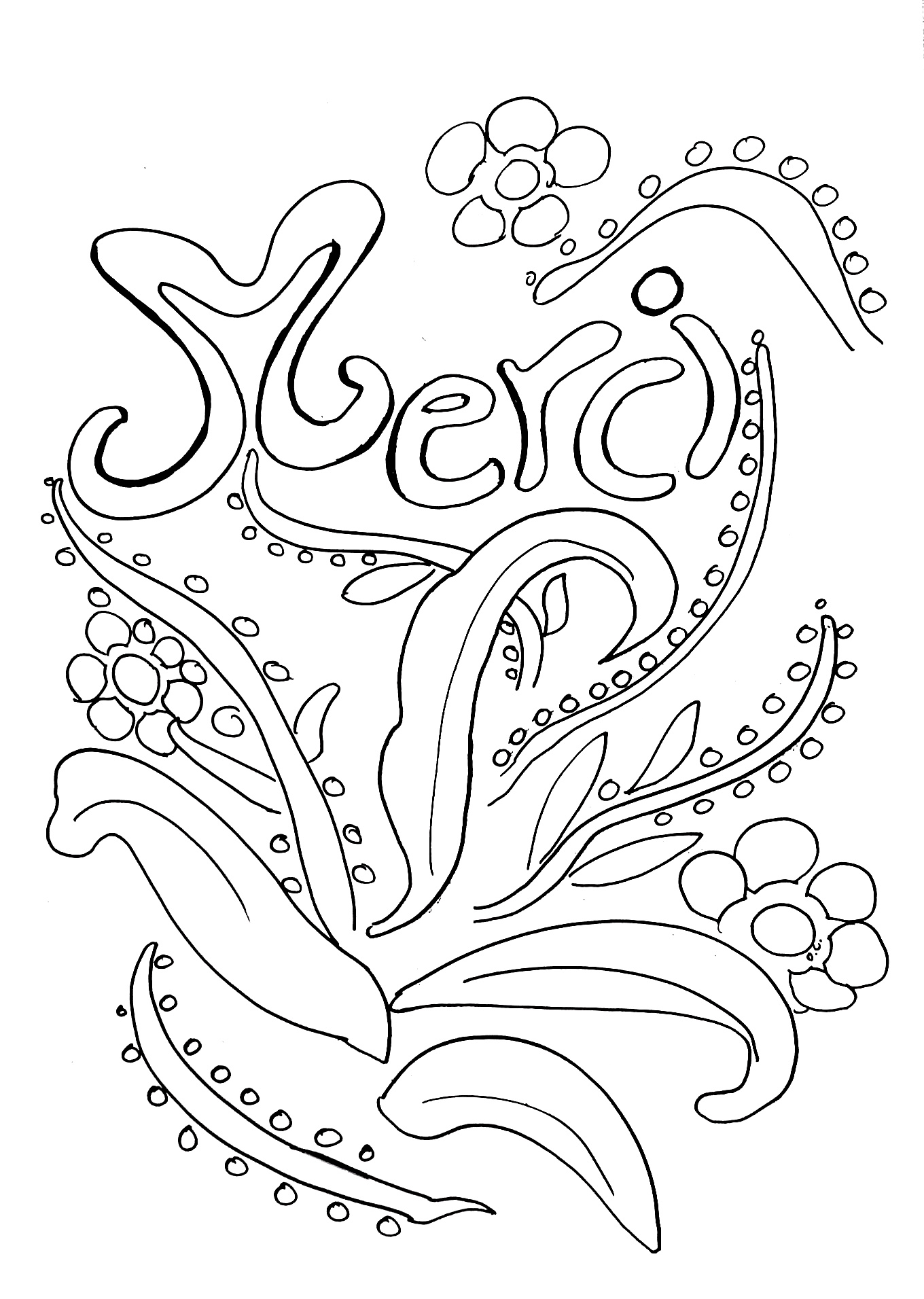 1360x1912 Thank You To Color For Kids Thank You