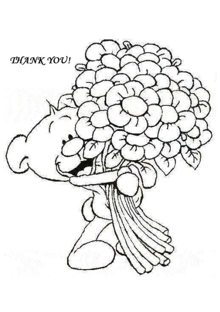 Thank You Cards Coloring Pages Thank You 724x1024 Thank You Cards Coloring Pages Thank You