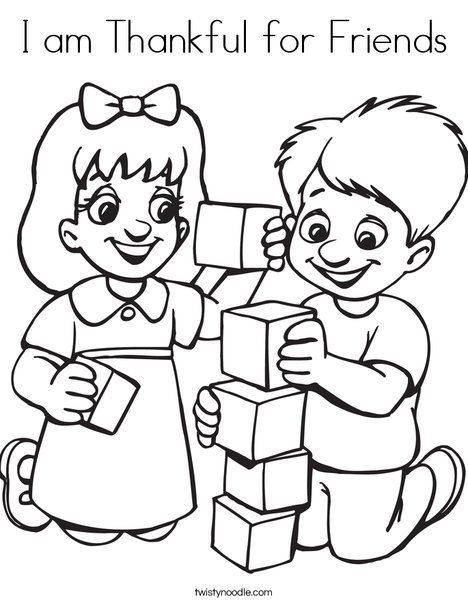 I Am Thankful For Friends Coloring Page Preschool 468x605 I Am Thankful For Friends Coloring Page Preschool
