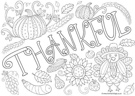 Thankful Coloring Pages 460x327 Thankful Coloring Pages