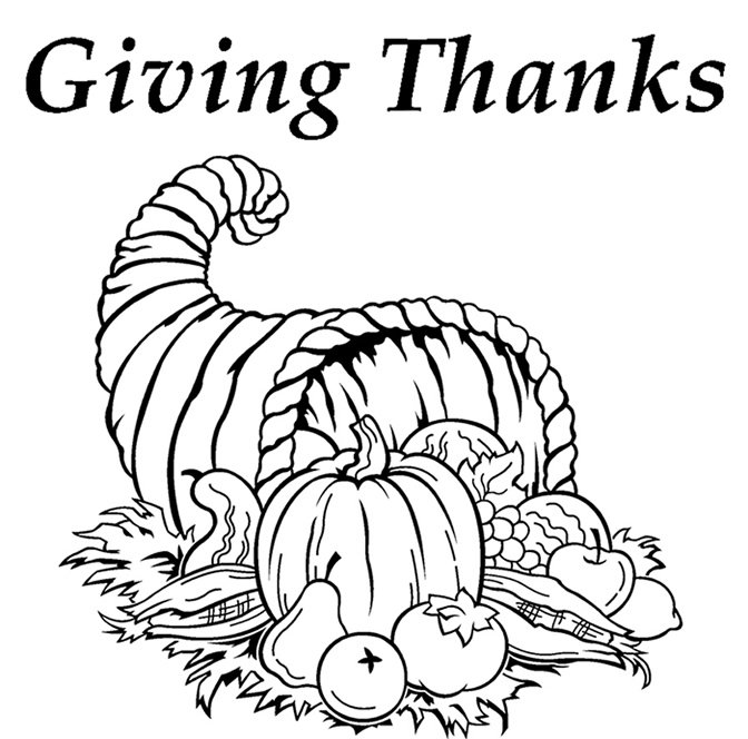 Giving Thanks Coloring Page 672x664 Giving Thanks Coloring Page