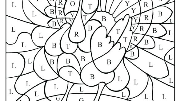 585x329 Free Thanksgiving Coloring Pages Interesting Turkey Color By