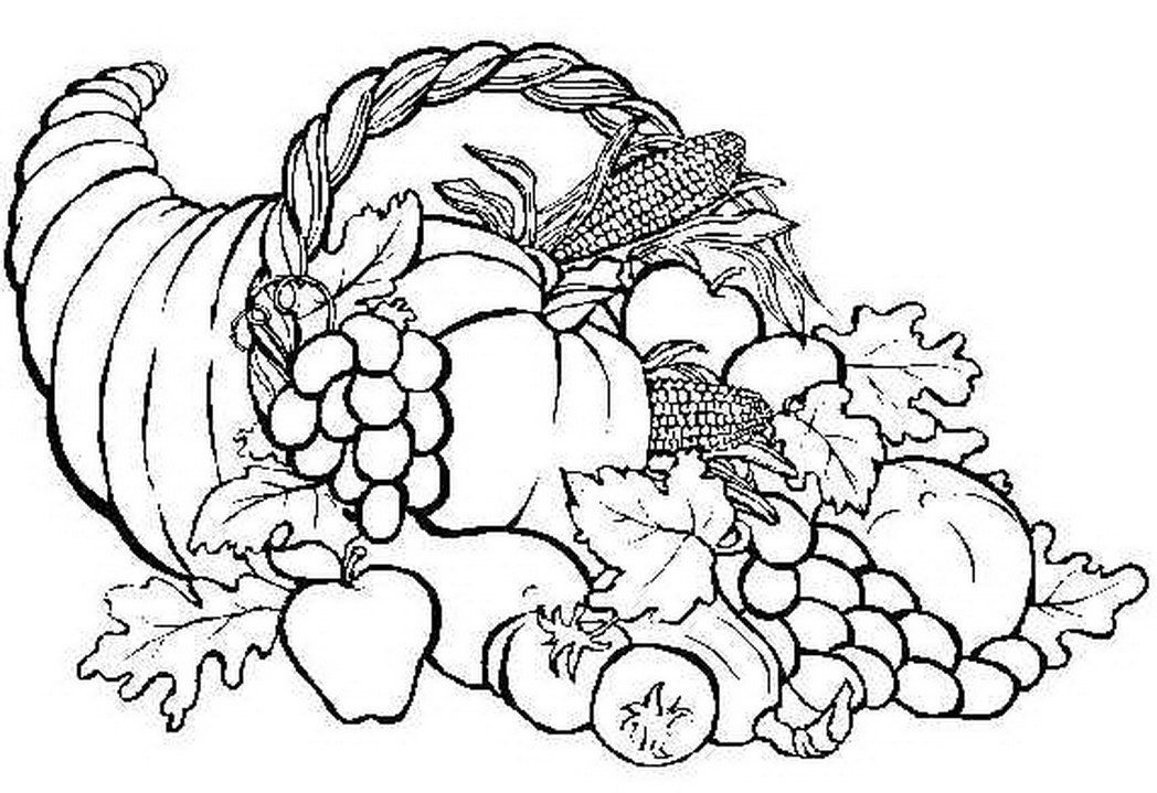 1048x719 Thanksgiving Coloring Pages By Number