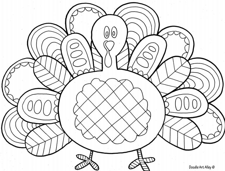 768x585 Thanksgiving Coloring Sheets