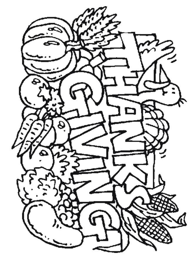 Thanksgiving Coloring Pages To Print For Free