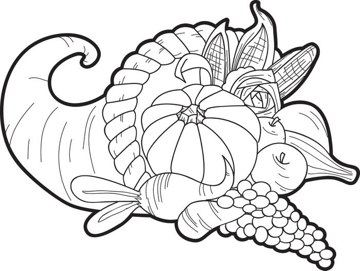 Cornucopia Coloring Sheets Free Printable Cornucopia Thanksgiving 700x527 Cornucopia Coloring Sheets Free Printable Cornucopia Thanksgiving