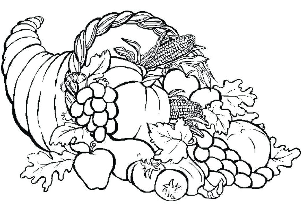 Thanksgiving Cornucopia Coloring Pages Printable Cornucopia 1048x719 Thanksgiving Cornucopia Coloring Pages Printable Cornucopia