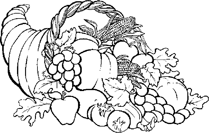 Thanksgiving Cornucopia Coloring Pages Printables 675x431 Thanksgiving Cornucopia Coloring Pages Printables