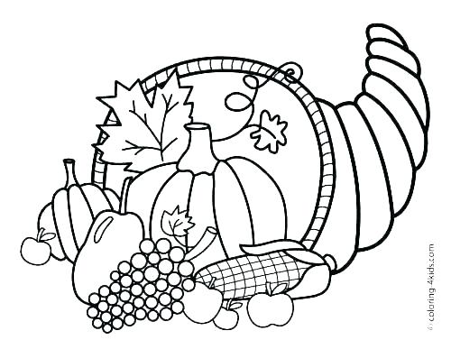 Thanksgiving Cornucopia Coloring Pages Thanksgiving Pia Coloring 500x387 Thanksgiving Cornucopia Coloring Pages Thanksgiving Pia Coloring
